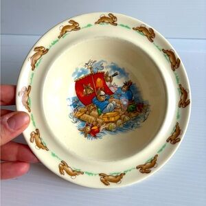 Royal Doulton Bunnykins Baby Bowl Vintage Porcelain